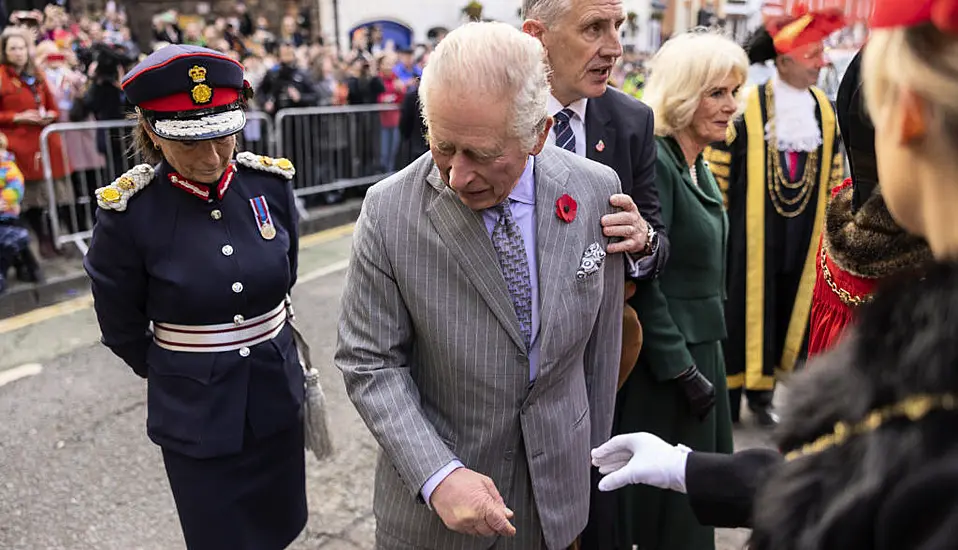 Man Detained After Eggs Thrown At Britain's King Charles