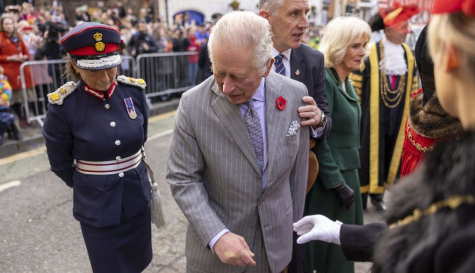 Man Detained After Eggs Thrown At Britain's King Charles