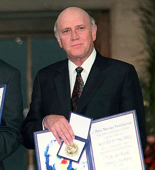 Fw De Klerk’s Nobel Peace Prize Medal Stolen