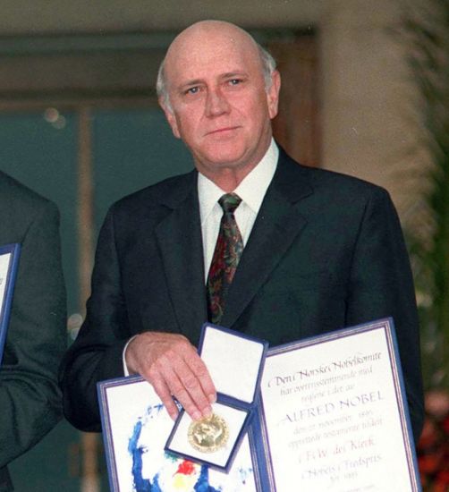 Fw De Klerk’s Nobel Peace Prize Medal Stolen