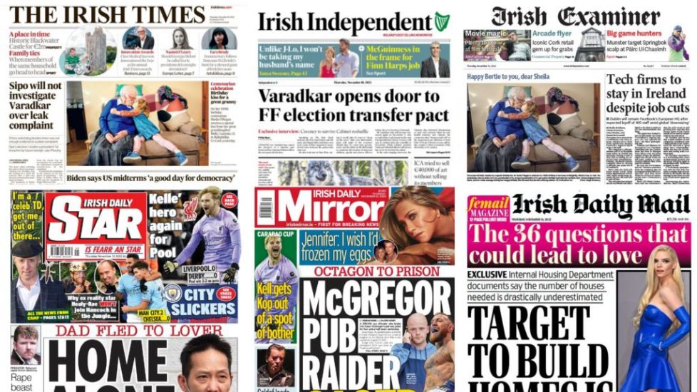 What The Papers Say: Thursday's Front Pages