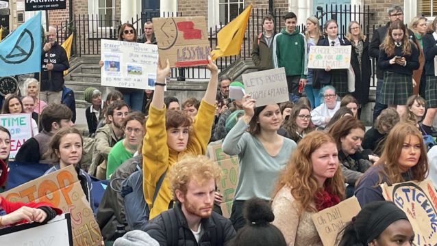 Students Accuse Government Of Inaction On Climate Change At Dáil Protest