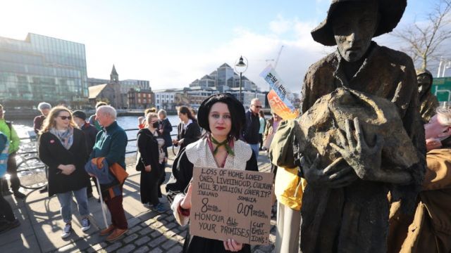 Activists Highlight The Irish Famine As They Call For Climate Action