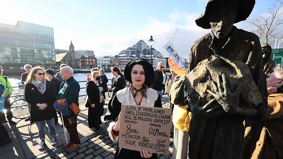 Activists Highlight The Irish Famine As They Call For Climate Action