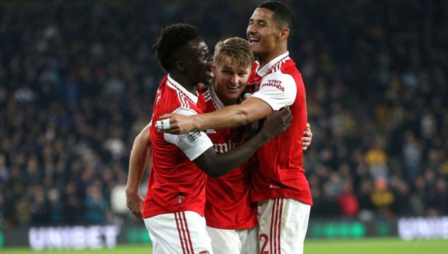 Martin Odegaard Double Downs Wolves And Sends Arsenal Five Points Clear