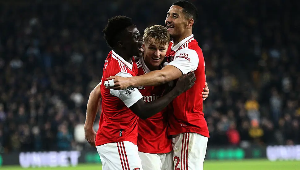 Martin Odegaard Double Downs Wolves And Sends Arsenal Five Points Clear