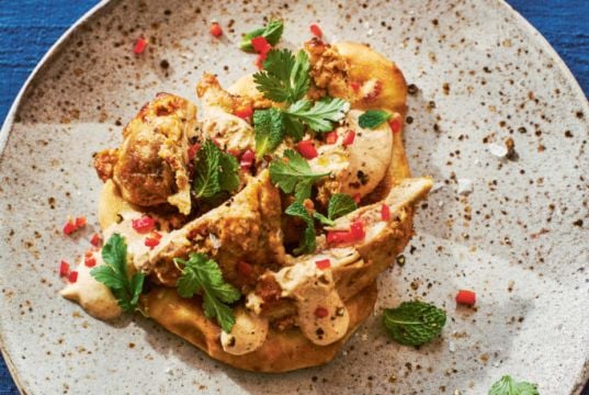 Prue Leith’s Chicken Tikka With Yoghurt On Naan Recipe