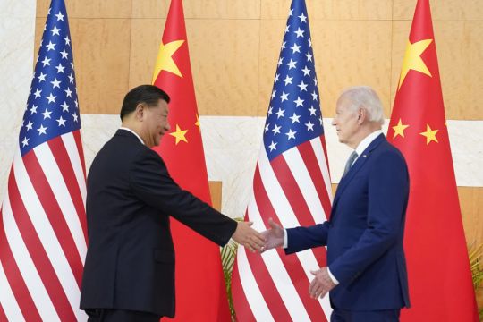Biden And Xi Shake Hands As They Meet Amid Superpower Tensions