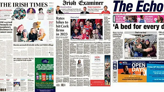 What The Papers Say: Wednesday's Front Pages