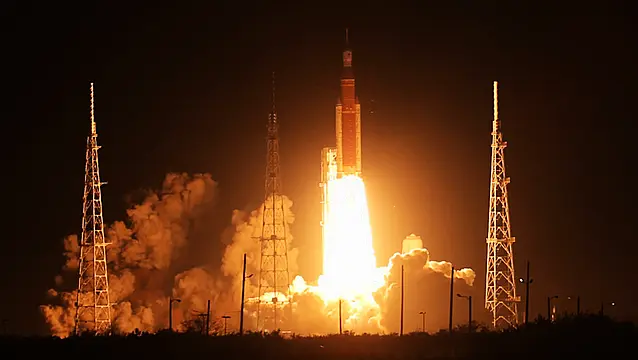 Nasa's Artemis Rocket Lifts Off On Test Flight To Moon On Third Attempt