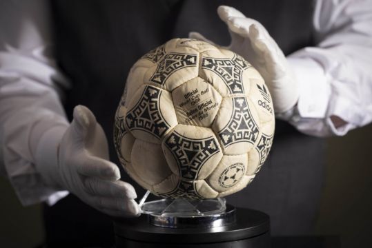 Diego Maradona’s 'Hand Of God; Ball Sold At Auction For £2M