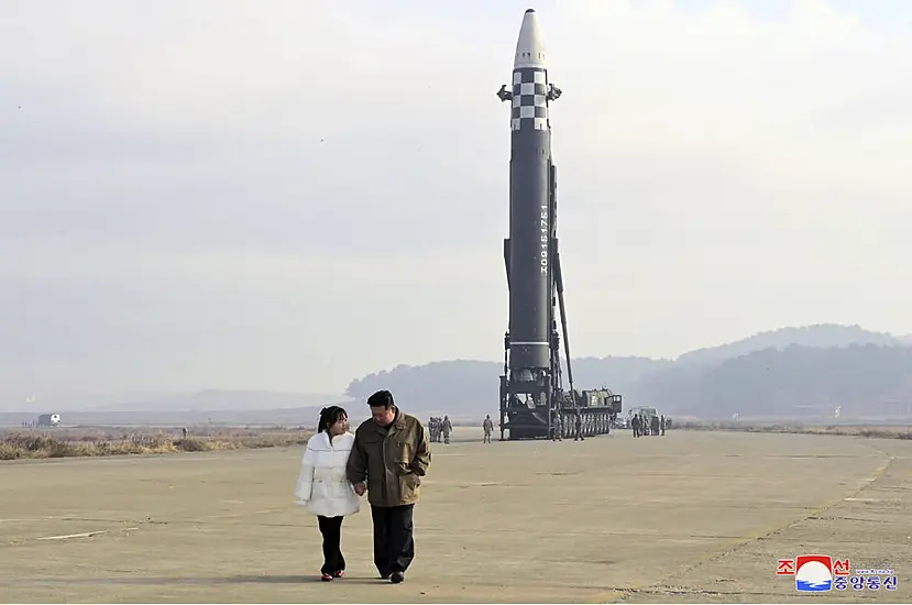 North Korea Shows Off Kim Jong Un’s Daughter At Missile Launch Site