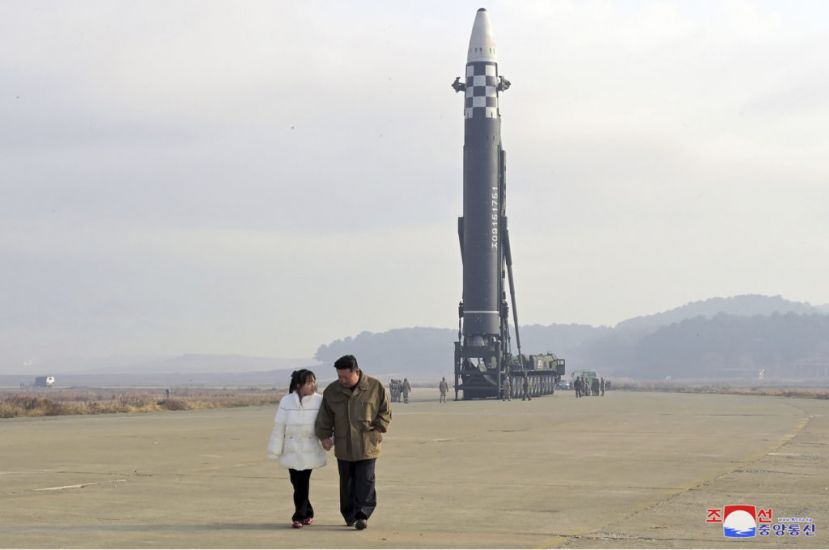 North Korea Shows Off Kim Jong Un’s Daughter At Missile Launch Site
