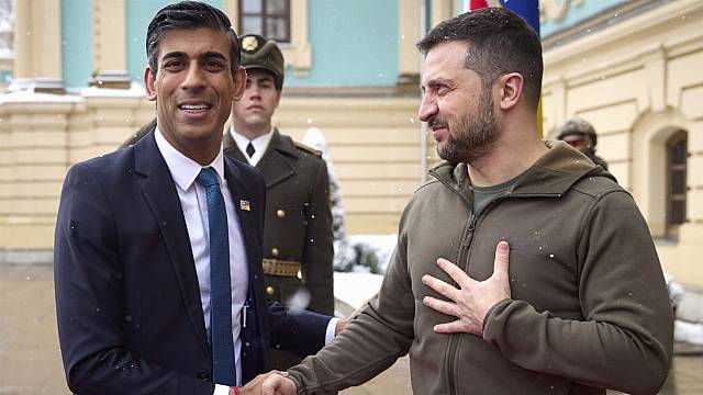 Sunak Meets Zelenskiy During First Visit To Ukraine