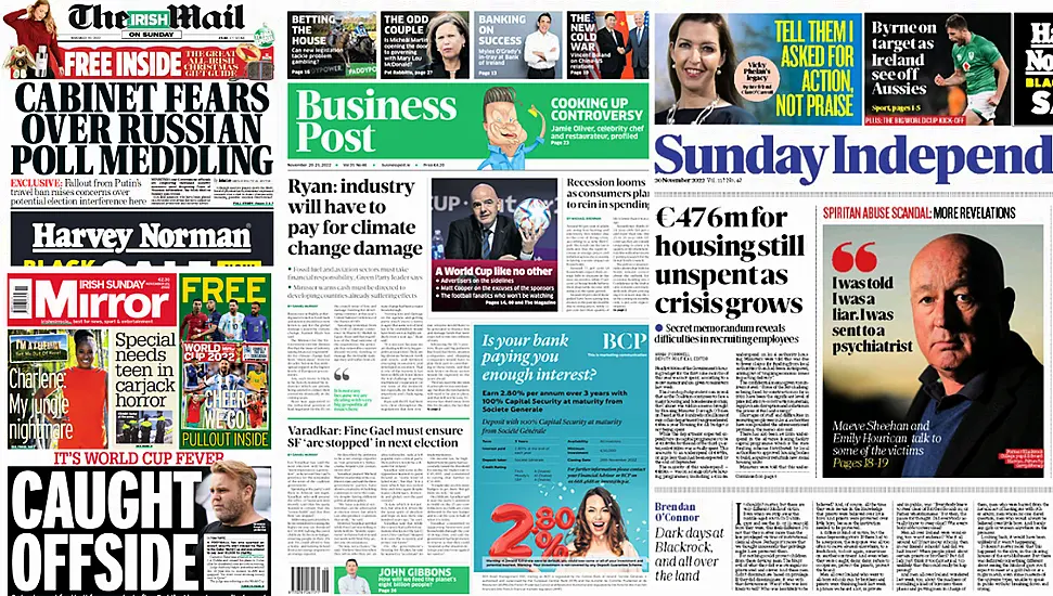 What The Papers Say: Sunday's Front Pages