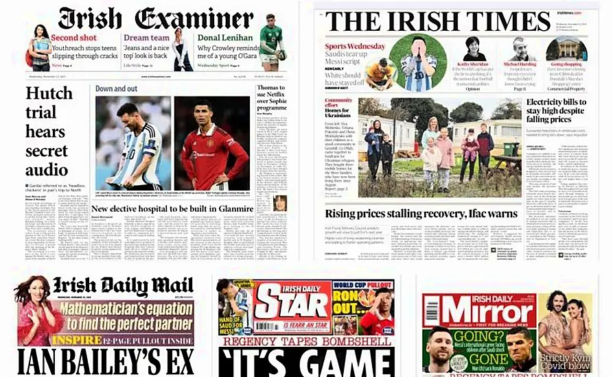 What The Papers Say: Wednesday's Front Pages