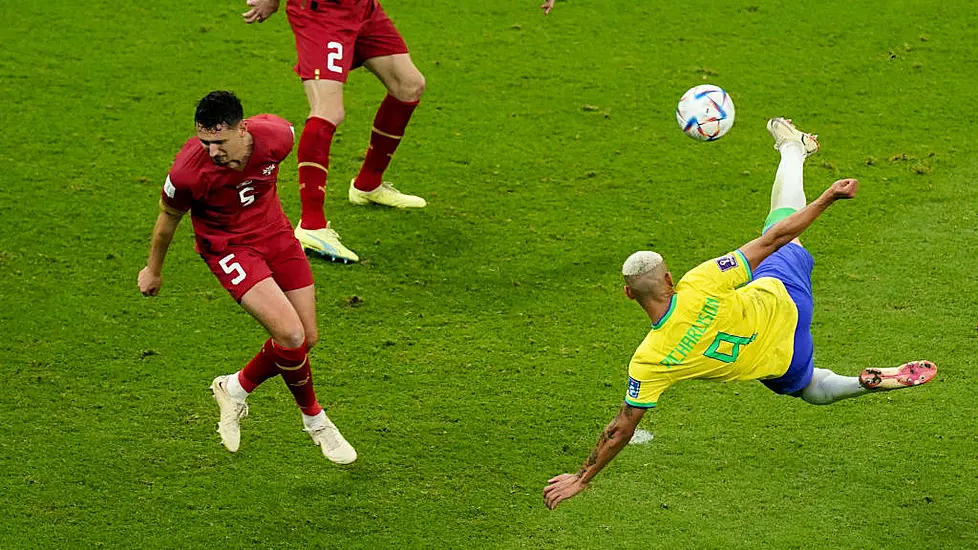 Two-Goal Richarlison Caps Brazil Victory Over Serbia With Spectacular Volley