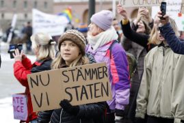 Thunberg Joins March As Swedish Activists Sue State Over Its Climate Policies