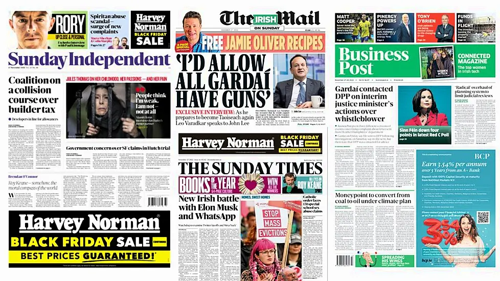 What The Papers Say: Sunday's Front Pages