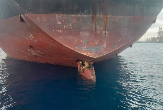 Nigerian Stowaways Found On Ship’s Rudder Seek Asylum In Spain