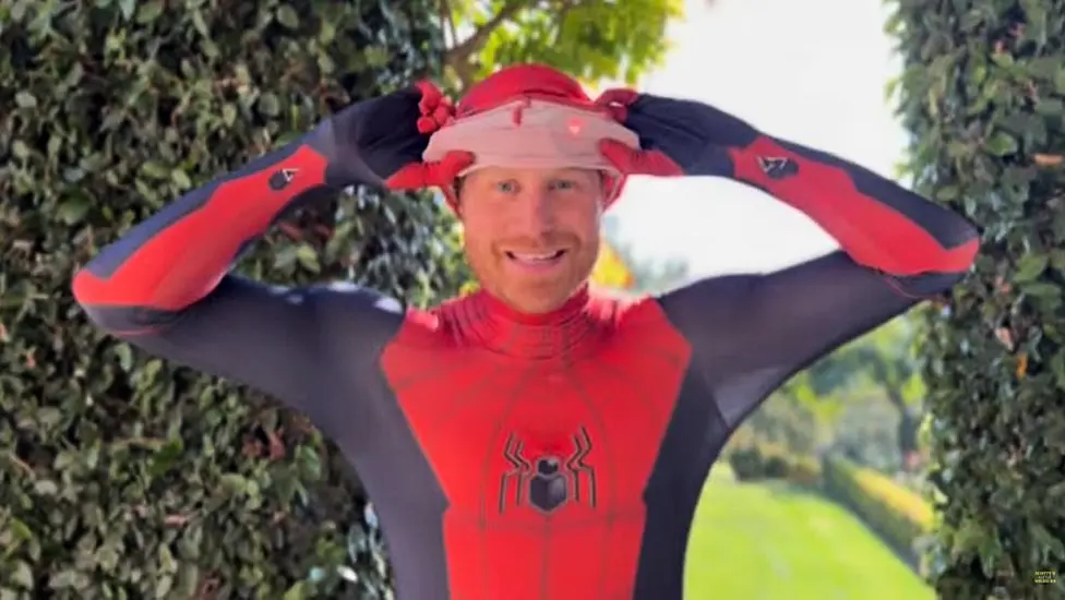 Prince Harry Appears As Spider-Man In Special Message To Bereaved Children