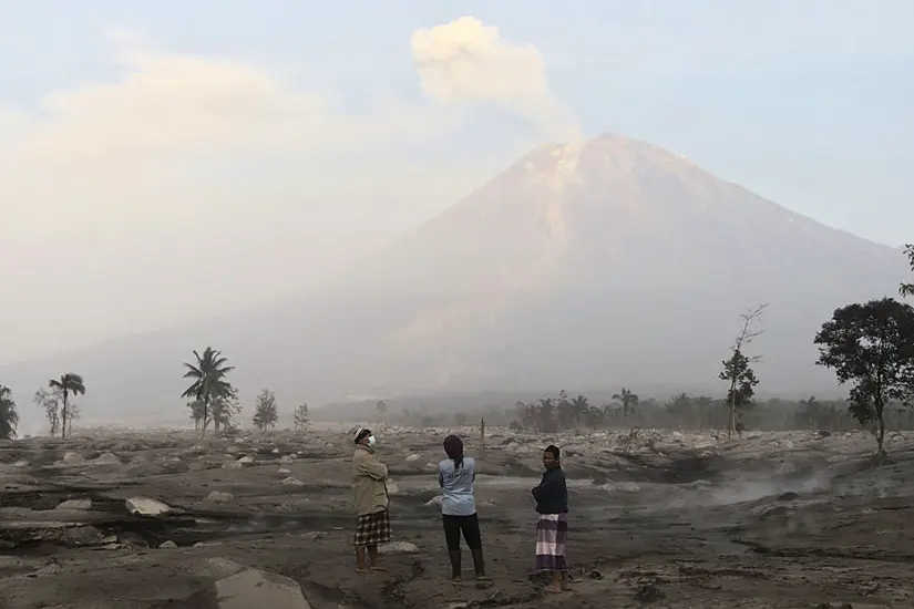 Search Under Way After Volcanic Eruption Buries Indonesian Island Homes