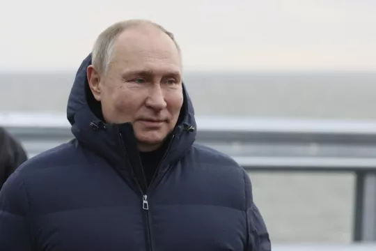 Putin Drives Across Repaired Bridge To Crimea In Bid To Boost Russian Morale