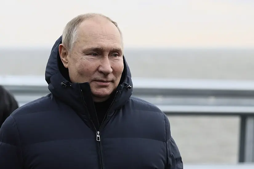 Putin Drives Across Repaired Bridge To Crimea In Bid To Boost Russian Morale