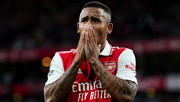 Gabriel Jesus Sidelined Following Knee Surgery To Deal Arsenal Major Injury Blow