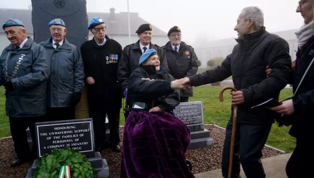 Monument To Honour Siege Of Jadotville Veterans' Families Unveiled In Athlone