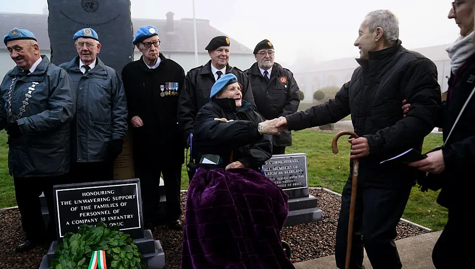 Monument To Honour Siege Of Jadotville Veterans' Families Unveiled In Athlone