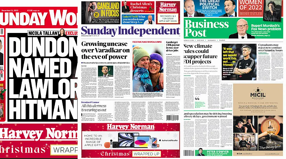 What The Papers Say: Sunday's Front Pages