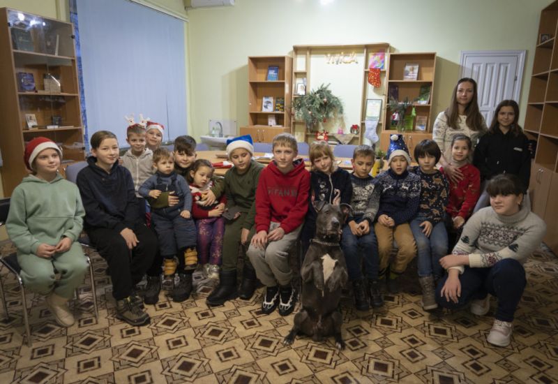 Dog Therapy Comforts Children Facing Trauma Of War In Ukraine