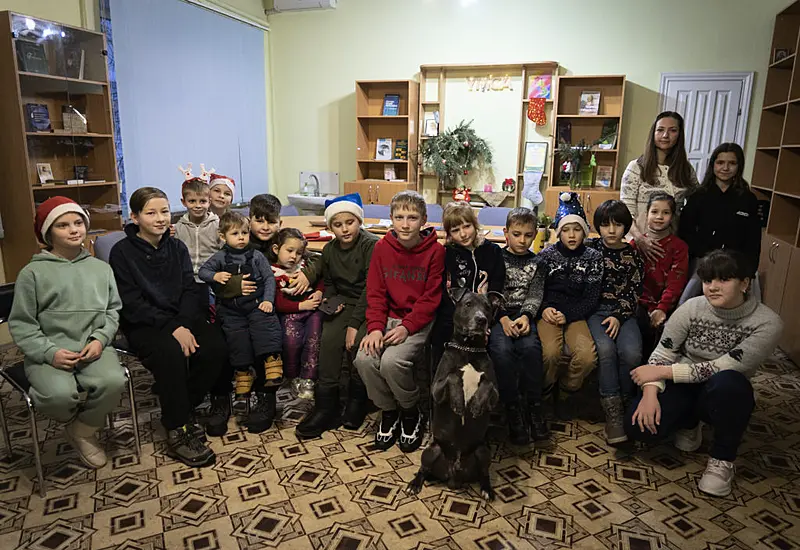 Dog Therapy Comforts Children Facing Trauma Of War In Ukraine