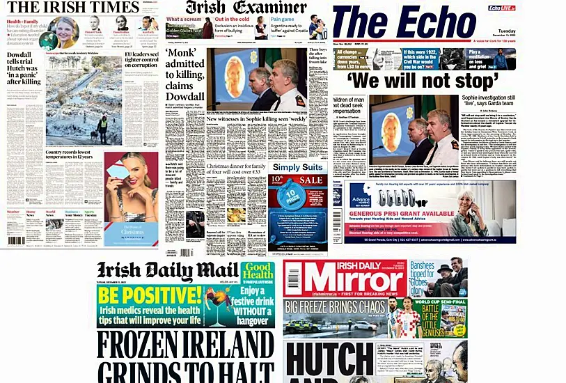 What The Papers Say: Tuesday's Front Pages