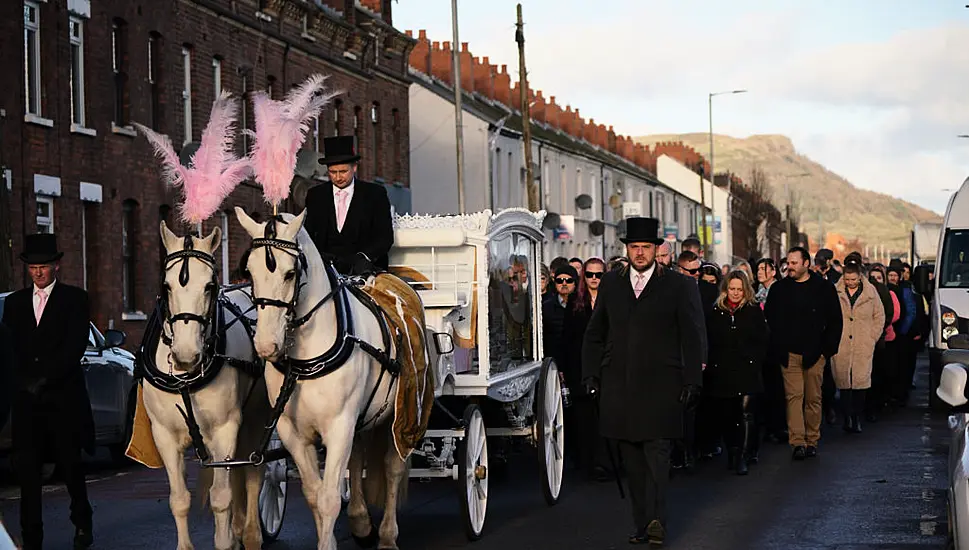 Balloons And Rainbows At Funeral For Belfast Girl Who Died After Contracting Strep A