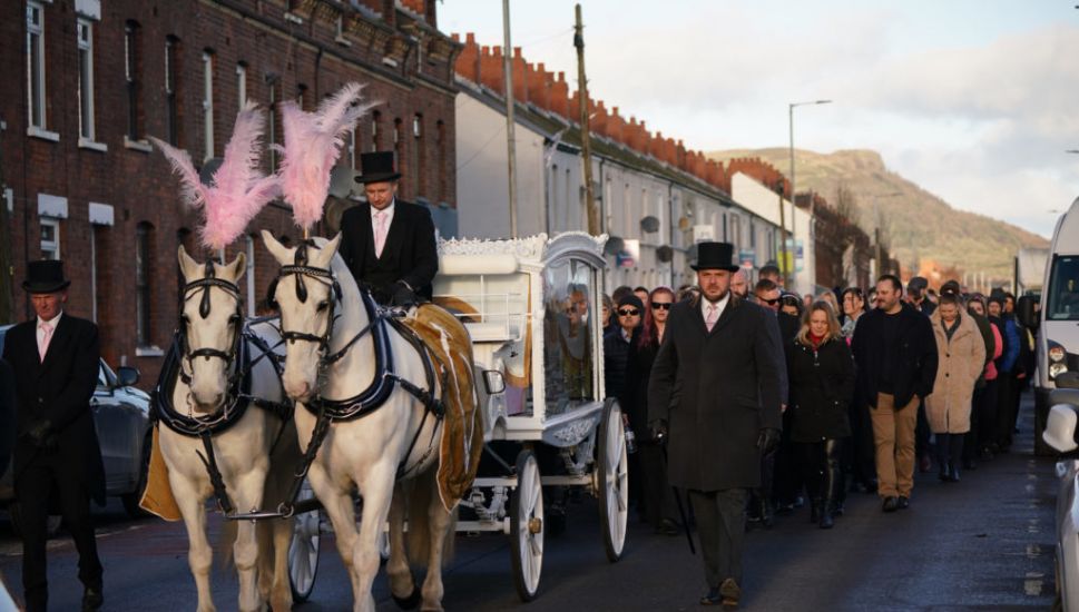 Balloons And Rainbows At Funeral For Belfast Girl Who Died After Contracting Strep A