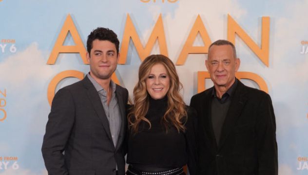 Tom Hanks Supported By Family While Promoting Latest Film In London