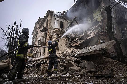 Dead Boy Pulled From Rubble Of Latest Russian Strike On Ukraine