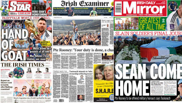 What The Papers Say: Monday's Front Pages