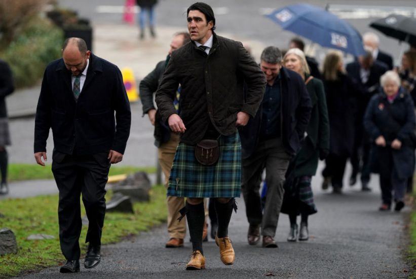 Mourners Gather For Doddie Weir Memorial Service In Melrose