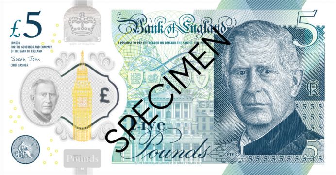 Designs Unveiled For Banknotes Featuring Britain's King Charles