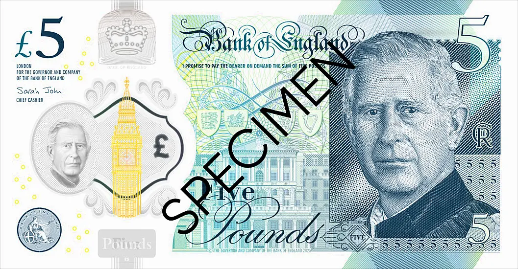 Designs Unveiled For Banknotes Featuring Britain's King Charles