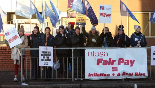 Nurses In Northern Ireland Join Second Walkout In Row Over Pay