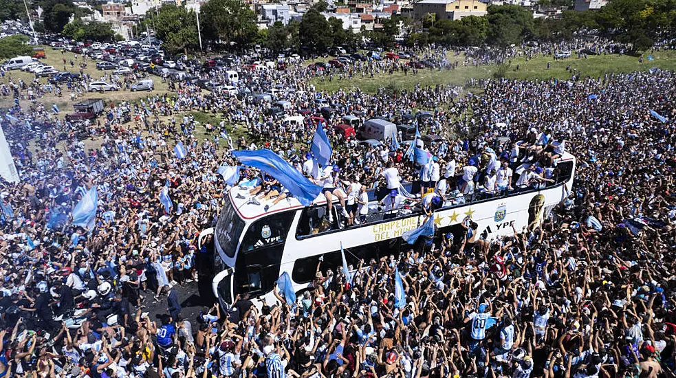 Argentina Complete World Cup Victory Tour In Helicopters As Fans Swarm Streets