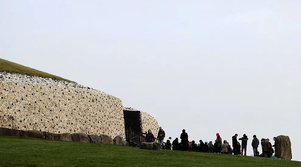 Newgrange Illuminated As Public Gather To Celebrate Winter Solstice