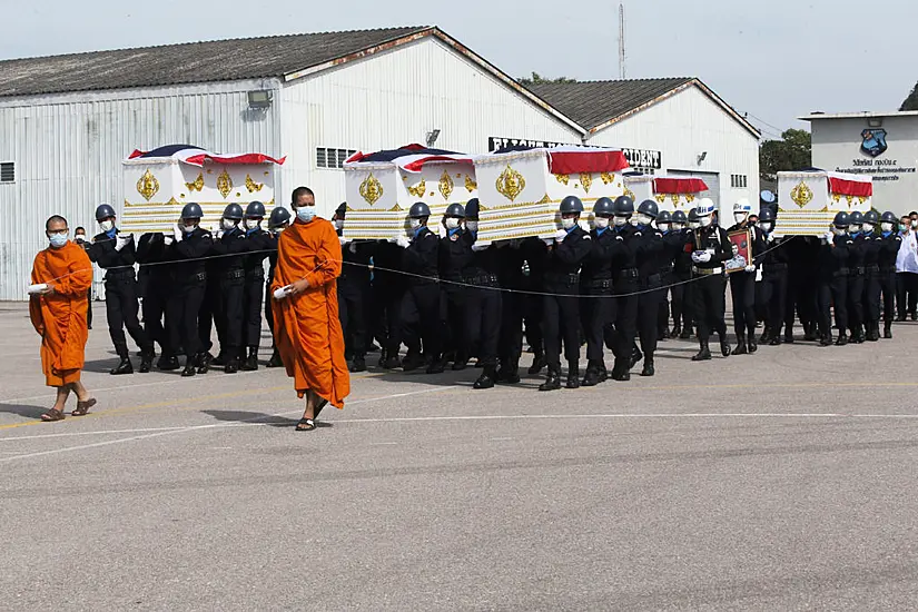 Thai Navy Holds Funeral For Six Dead From Sunken Warship