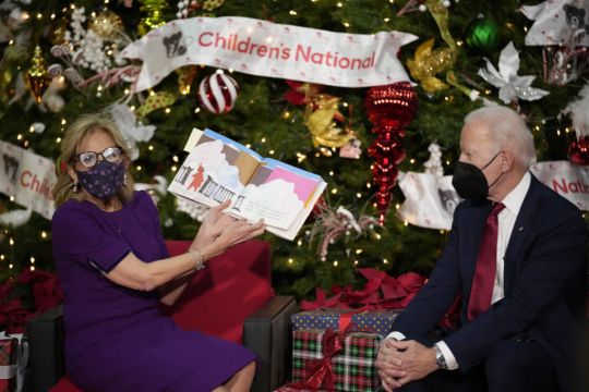 Joe And Jill Biden Make Christmas Visit To Children In Washington Dc Hospital