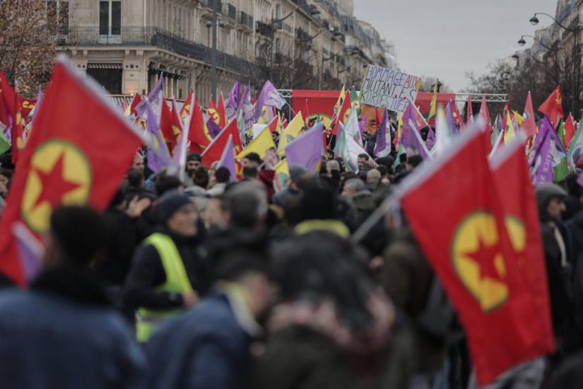 Kurds And Anti-Racism Groups Join Demonstration After Deadly Paris Shooting