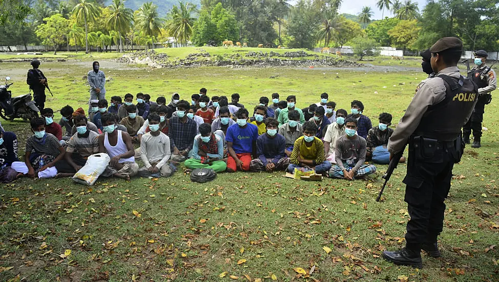 58 Rohingya Muslims Land On Beach In Indonesia’s Aceh